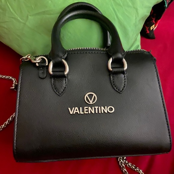 Valentino Bags | Black Small Valentino Leather Bag | Poshmark